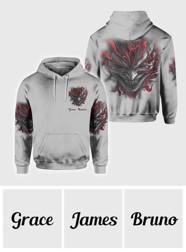 Je ne suis jamais seul - T-shirt personnalisé à motif de crâne