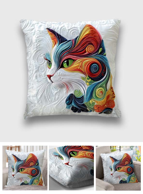 Adorable coussin décoratif Chat - Chat