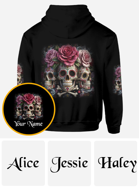 The Good Girl In Me - Personalized Skull All Over Shirt