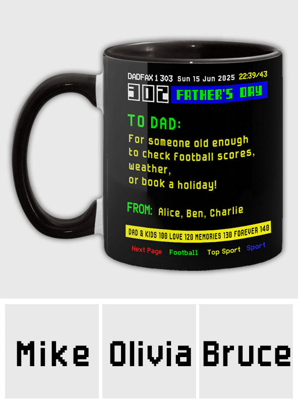 World's Best Dad - Personalized Father Accent Mug