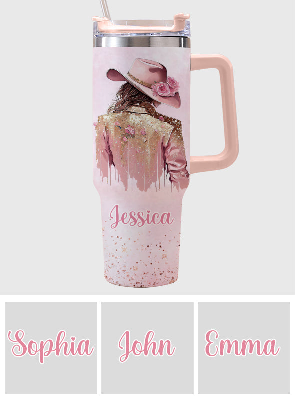 Esprit Cowgirl - Gobelet Cowgirl Personnalisé avec Poignée