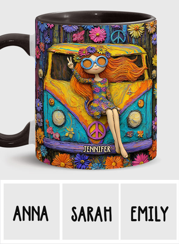 Âmes Hippies - Mug personnalisé à l'esprit hippie