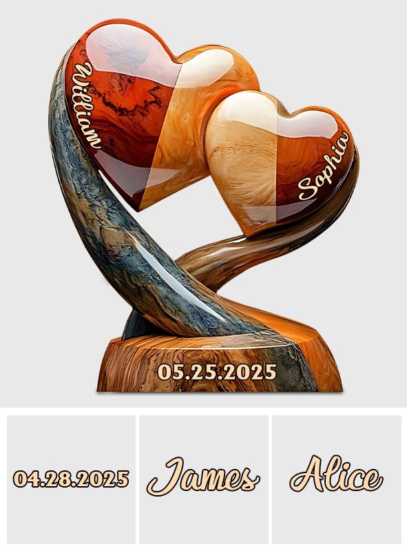 Sweethearts Christmas Gift for Couple - Personalized Couple Custom Shaped Acrylic Plaque