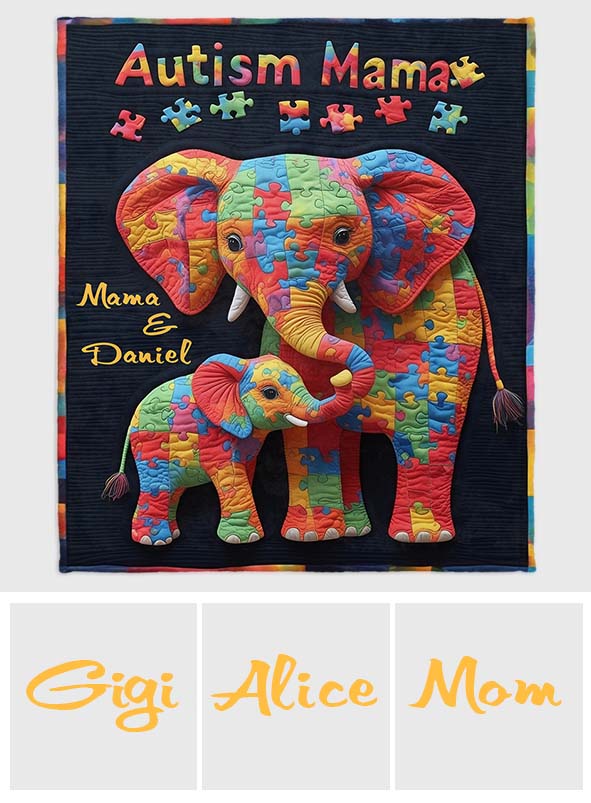 Autism Mama - Personalized Autism Awareness Blanket