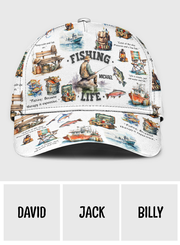 Passionné de pêche ? Casquette de pêche classique personnalisée
