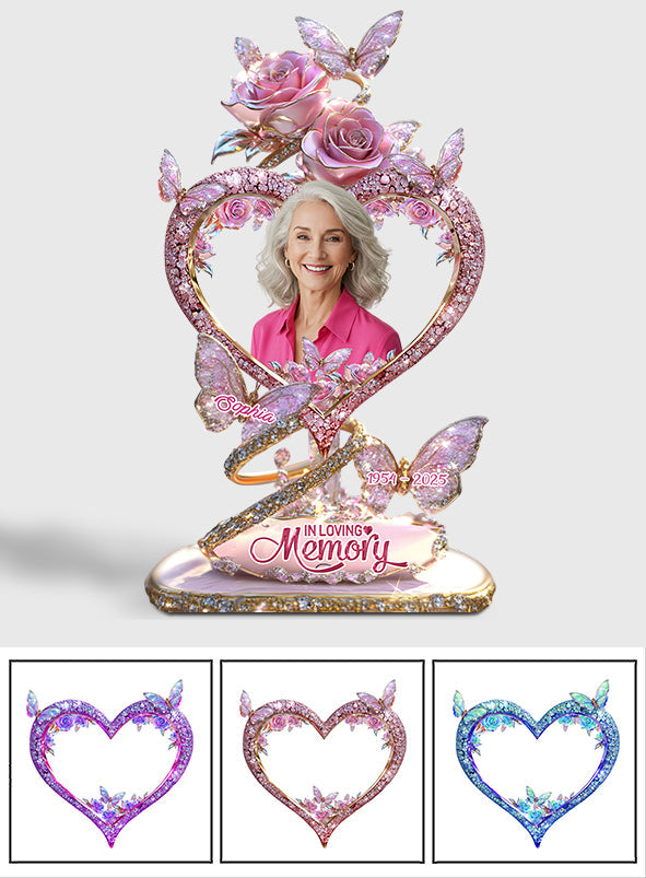 In Loving Memory - Personalized Memorial Custom Shaped Acrylic Plaque