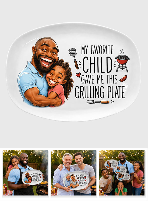 Mon Enfant Préféré M'a Offert Cette Plaque de Grill - Plaque Personnalisée pour Père