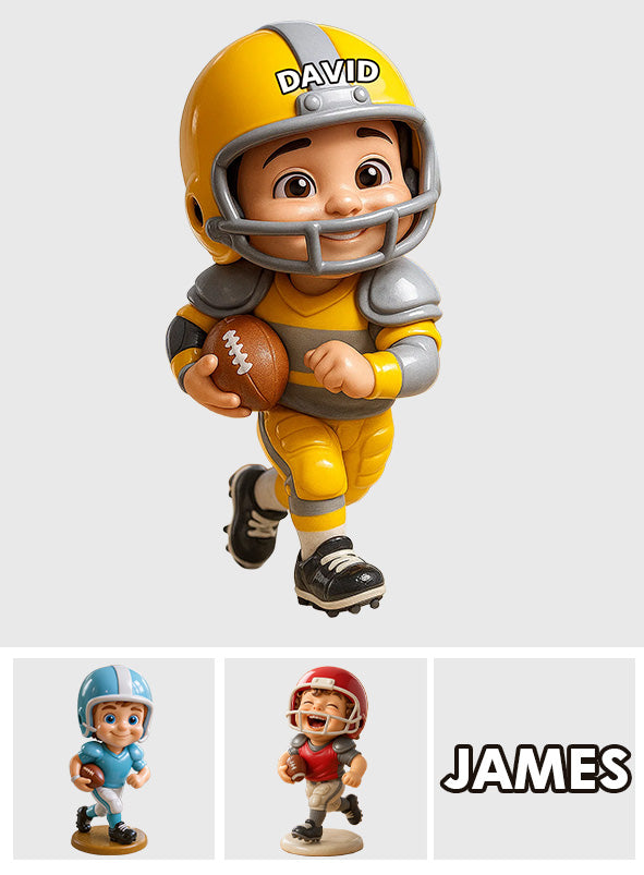 Jour de match - Plaque acrylique personnalisée en forme de ballon de football