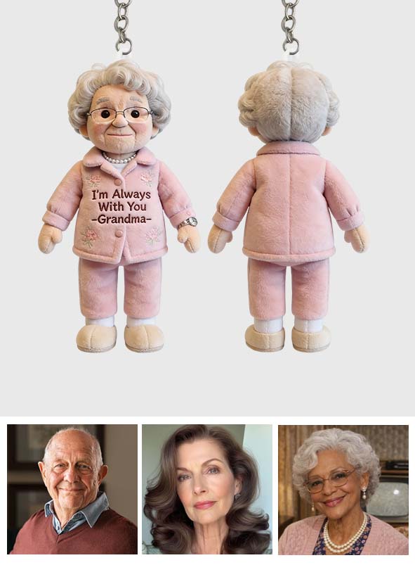 Toujours avec Vous - Porte-clés Mémorial Personnalisé en Peluche