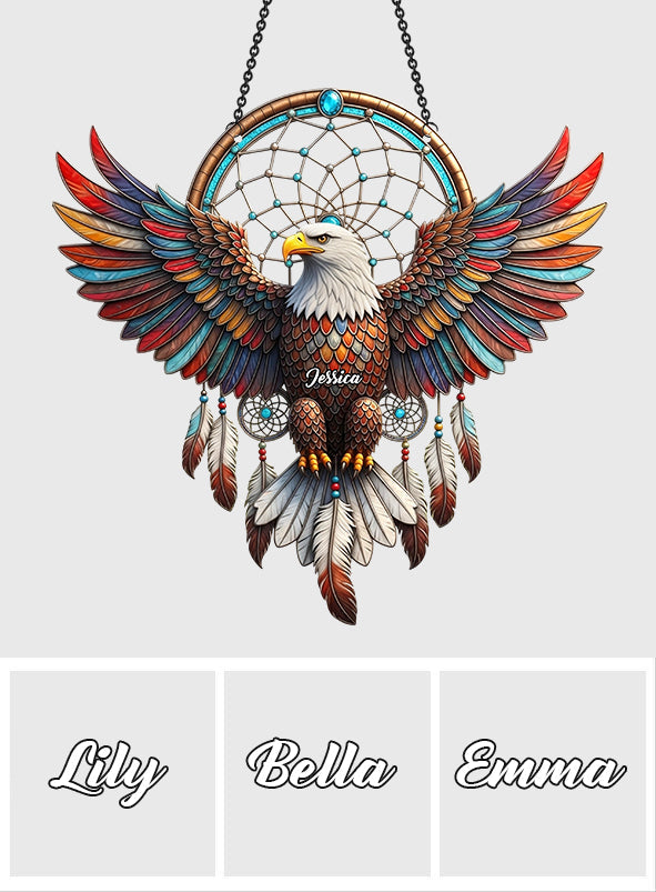 Aigle Majestueux - Ornement Attrape-soleil personnalisé Aigle à tête blanche à suspendre à la fenêtre