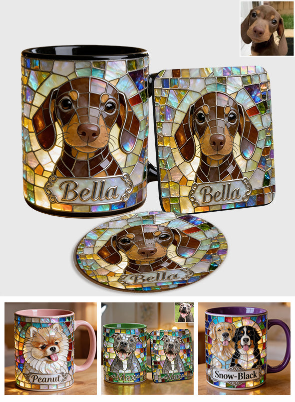 Love Dogs - Personalized Dog Accent Mug & Coaster