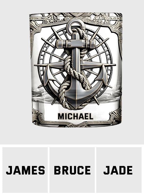 Proud Sailor - Personalized Boating Whiskey Glass