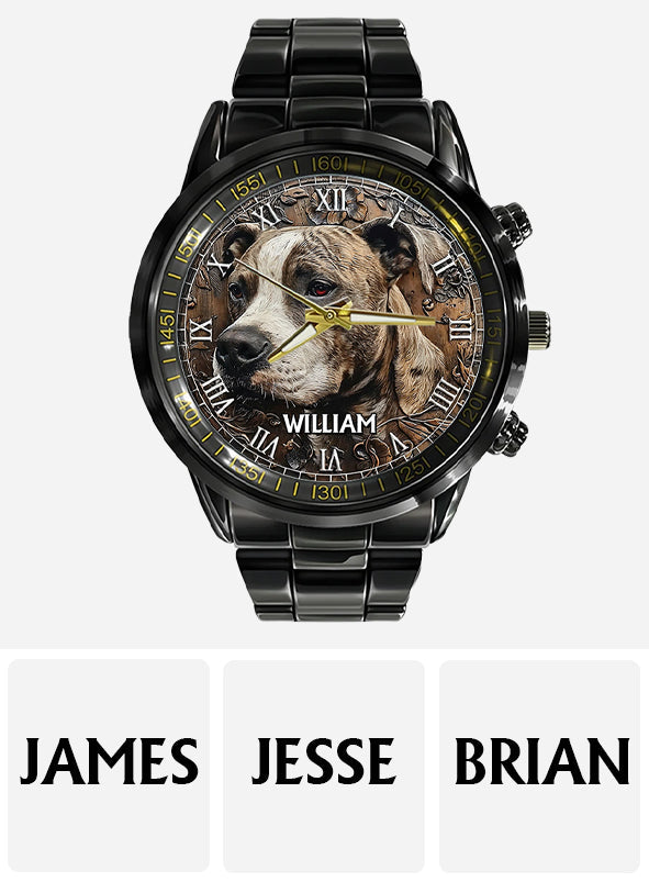 Strong Pitbull - Personalized Dog Hand Watch