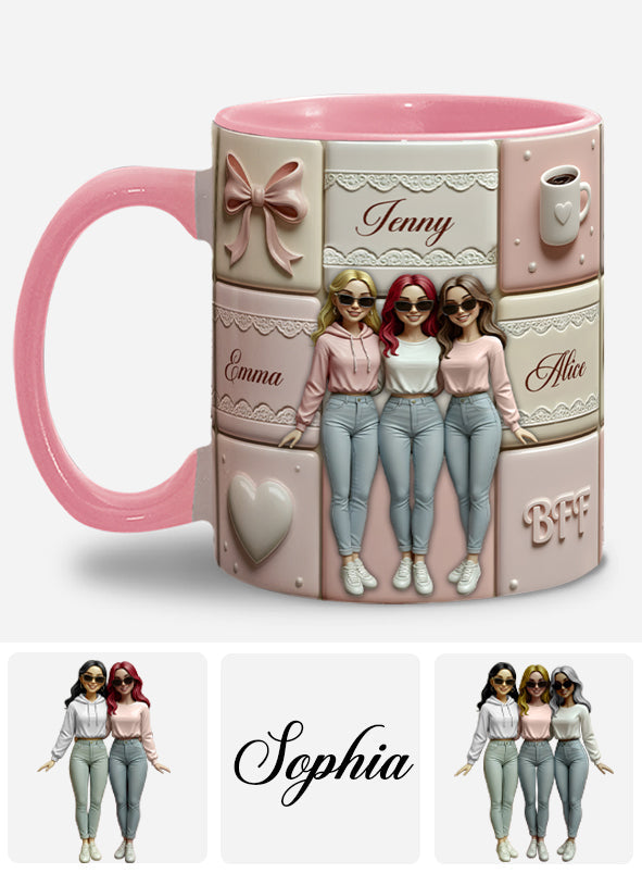Meilleures amies pour toujours - Mug personnalisé « Meilleures amies pour toujours »