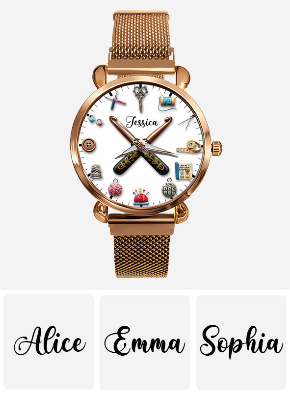 Crochet Time - Personalized Crocheting Women Hand Watch