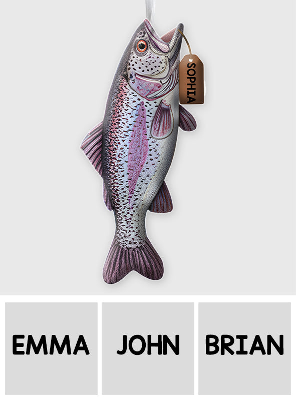 Joyeux Fishmas - Chaussette de Noël personnalisée en forme de poisson