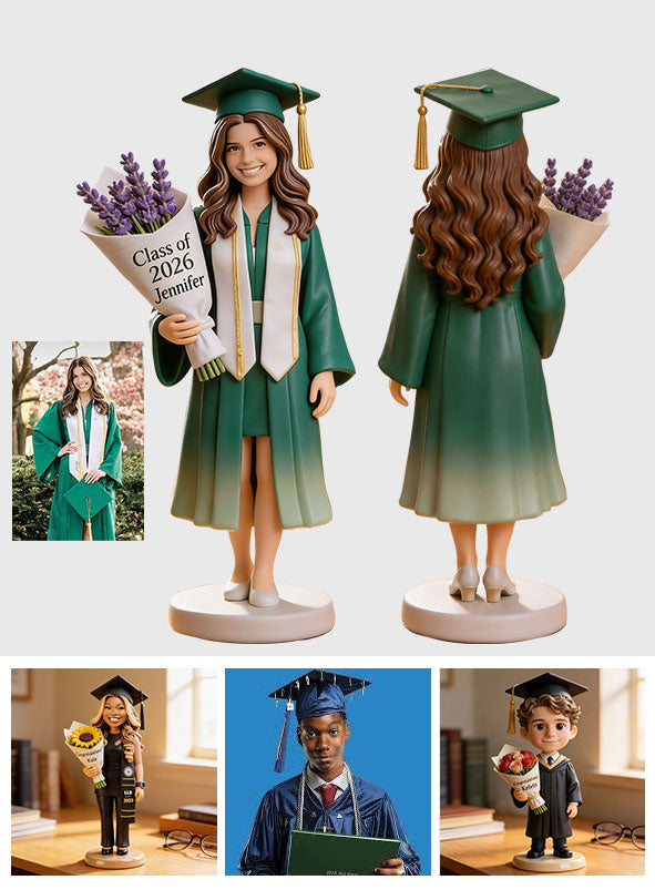 Classe De - Figurine 3D Personnalisée de Graduation