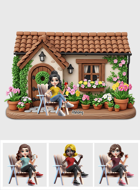 Mon beau jardin - Plaque acrylique personnalisée sur mesure pour le jardinage