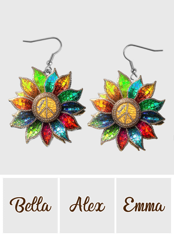 Hippie Soul - Boucles d'oreilles hippies personnalisées