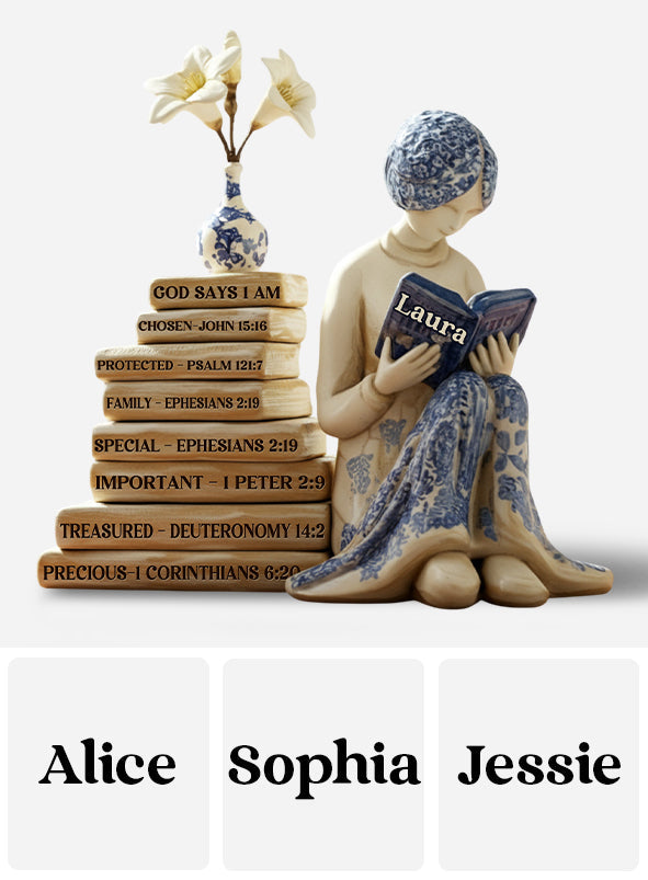 Dieu dit que je suis - Plaque acrylique chrétienne personnalisée en forme sur mesure