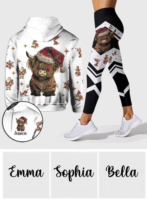 Cute Hightland Cow - Personalized Highland Cow Hoodie and Leggings