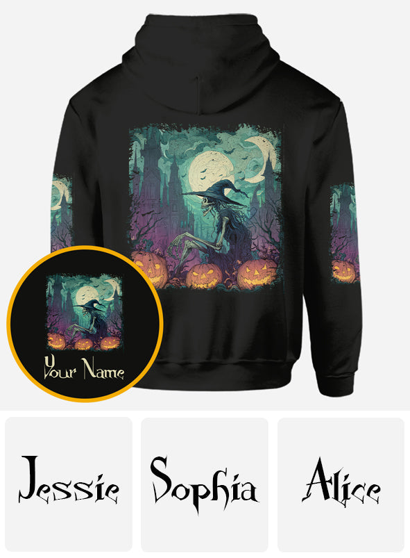 Ville d'Halloween - T-shirt personnalisé Sorcière intégrale
