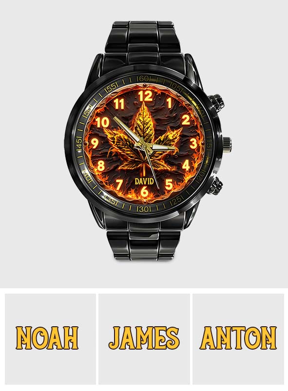 Montre à montre personnalisée Fire Weed