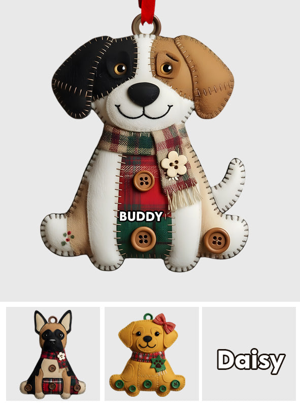 Couverture de Noël avec des races de chiens - Ornement de chien personnalisé