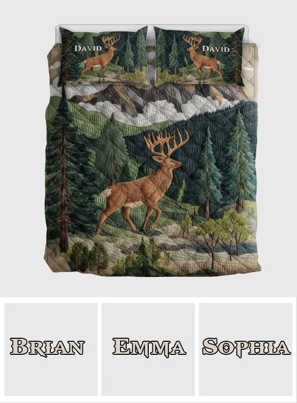Love Hunting - Personalized Hunting Quilt Set