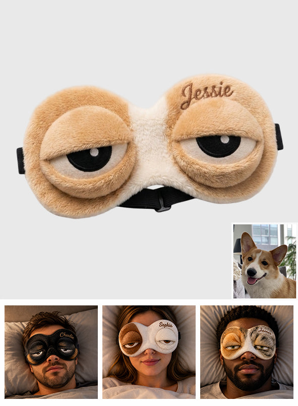 Masque de Sommeil Amusant - Masque de Sommeil Personnalisé pour Chien