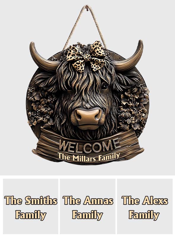 Welcome Home - Personalized Custom Shaped Wood Sign