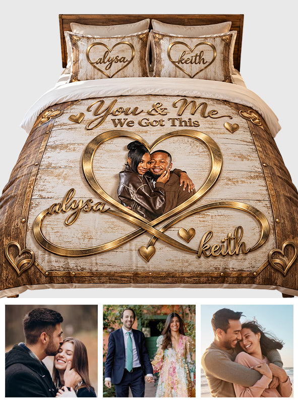 I Love You Forever - Personalized Couple Bedding Set