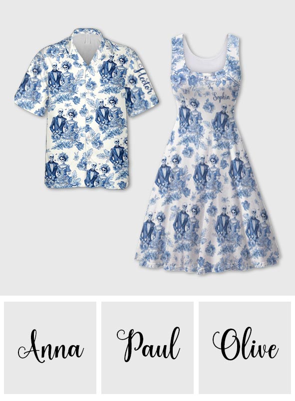 Until Death Do Us Part - Personalized Couple Hawaiian Shirt & Sleeveless Dress