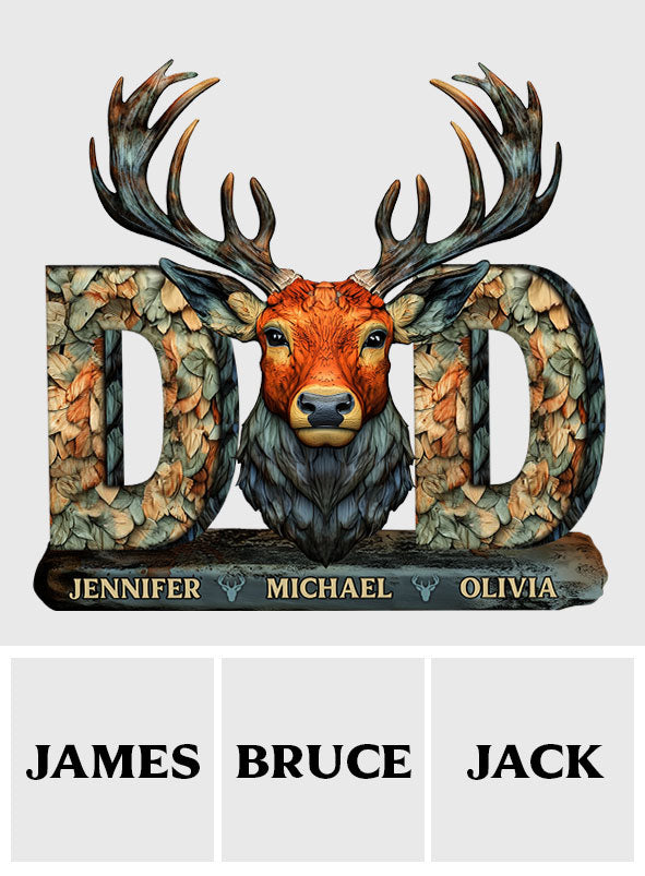 Papa Chasseur - Plaque acrylique personnalisée sur mesure pour la chasse