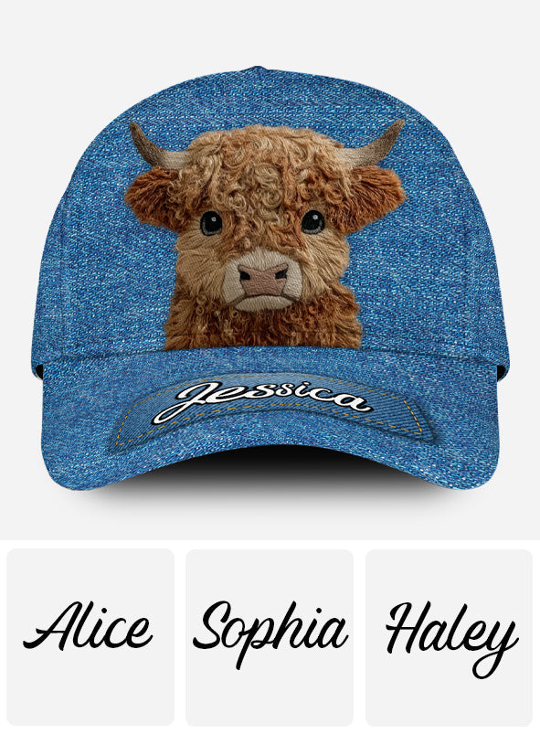 Vache des Highlands mignonne - Casquette classique personnalisée vache des Highlands