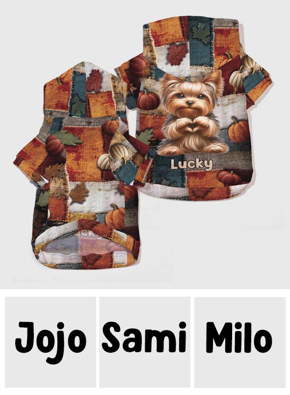 C'est la saison - Sweat à capuche personnalisé pour chien