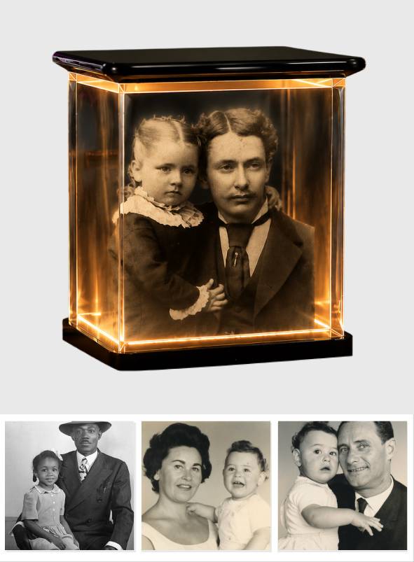 Photo Personnalisée Toujours Avec Vous - Boîte Mémoire 3D Personnalisée