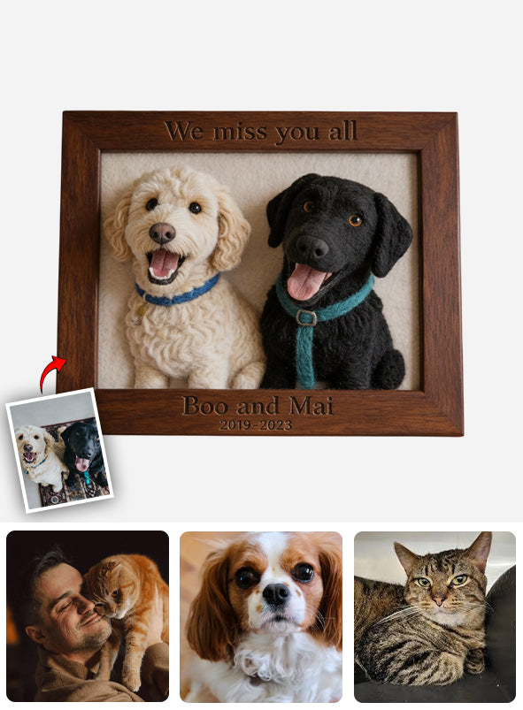 Tu as laissé des empreintes de pattes dans nos cœurs - Plaque acrylique personnalisée en forme de chien