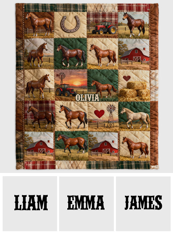 Horse Ranch - Personalized Horse Blanket
