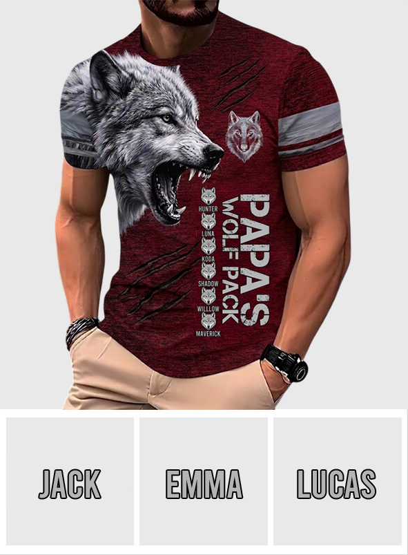 La Meute de Papa - Chemise Personnalisée pour Père