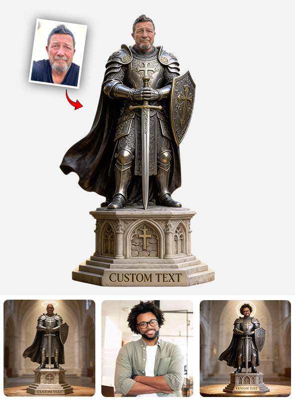 Knight Of God - Personalized Christian Custom Shaped Acrylic Plaque