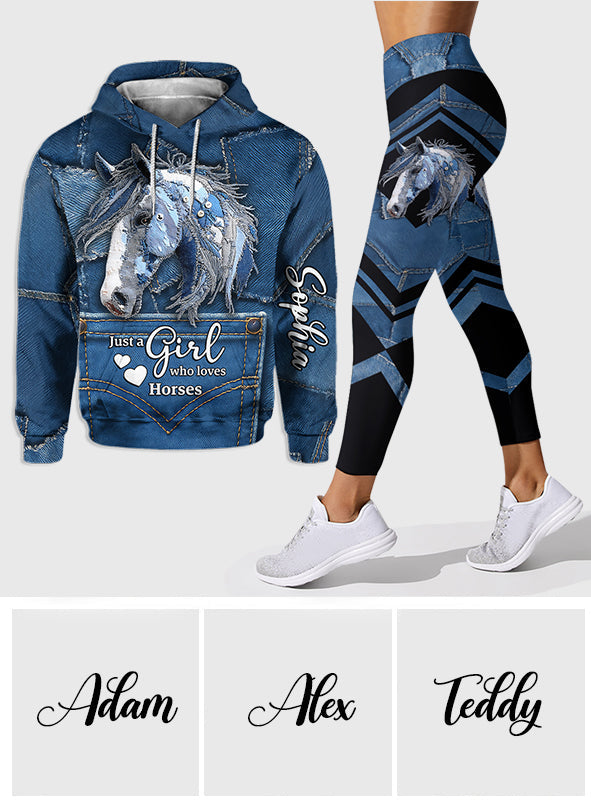 Love Horse - Personalized Horse Hoodie and Leggings