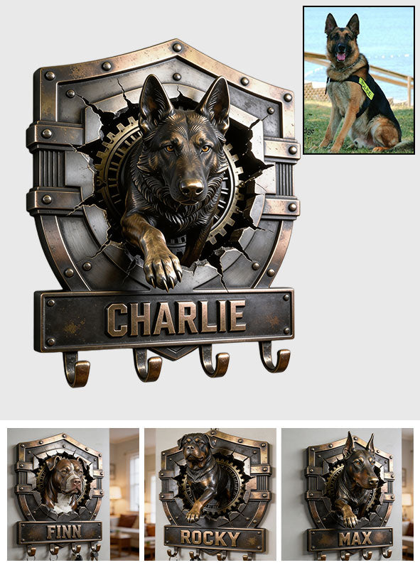 Custom Any Dog Photo - Personalized Dog Custom Shaped Hanging Rack