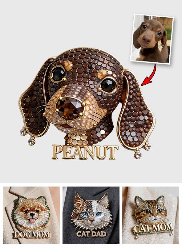 Cadeau Unique Pour Amoureux des Animaux - Épinglette Personnalisée