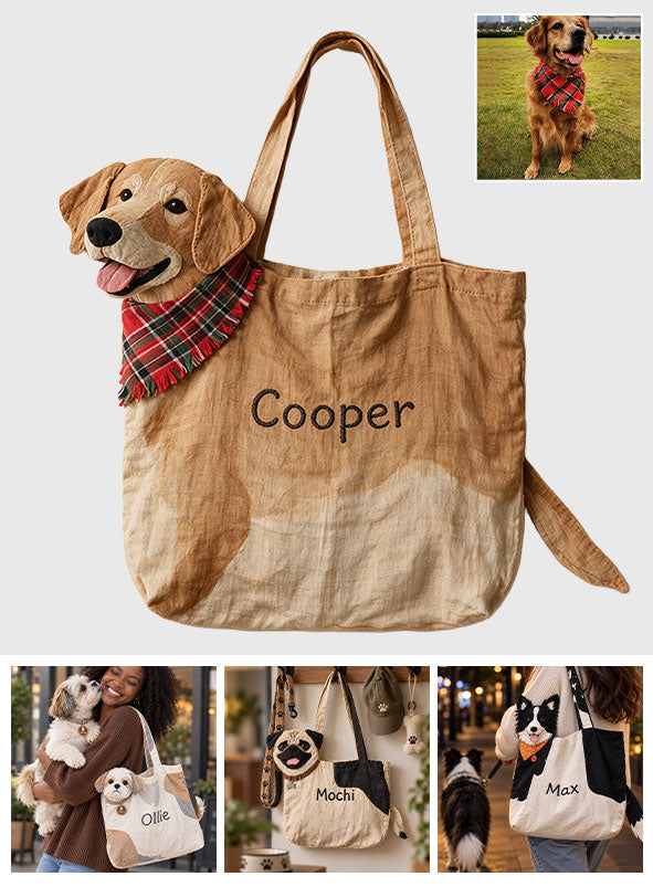 Carry Me - Personalized Dog Custom Shape Tote Bag