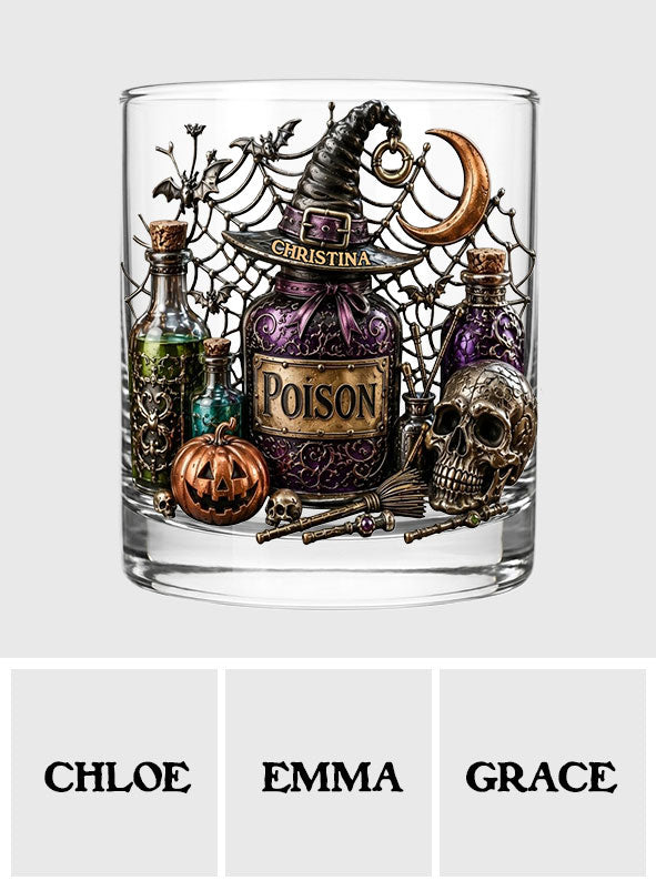 Poison - Personalized Witch Whiskey Glass