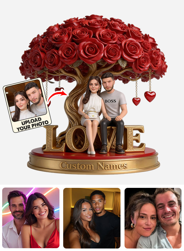 You And Me - Personalized Couple Custom Shaped Acrylic Plaque