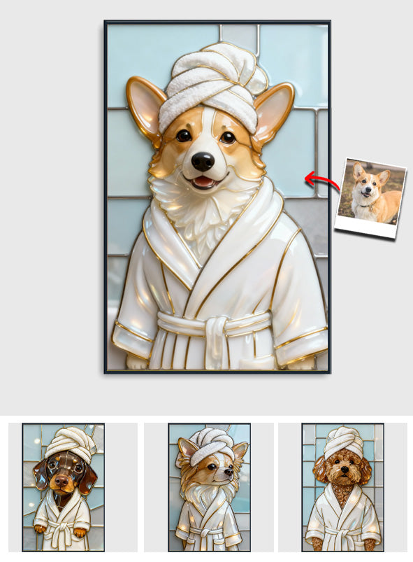 Chien propre - Toile et affiche personnalisées pour chien