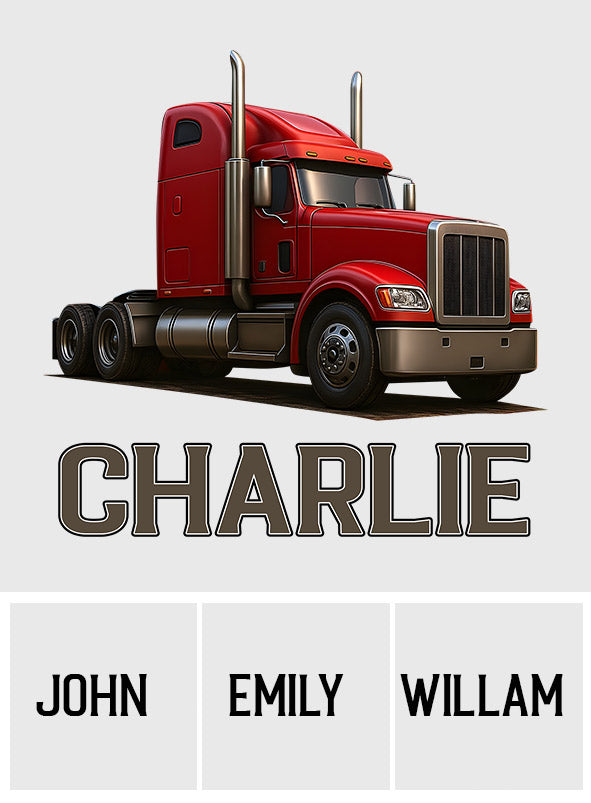 Meilleur camionneur, roulez avec fierté - Autocollant camionneur personnalisé complet