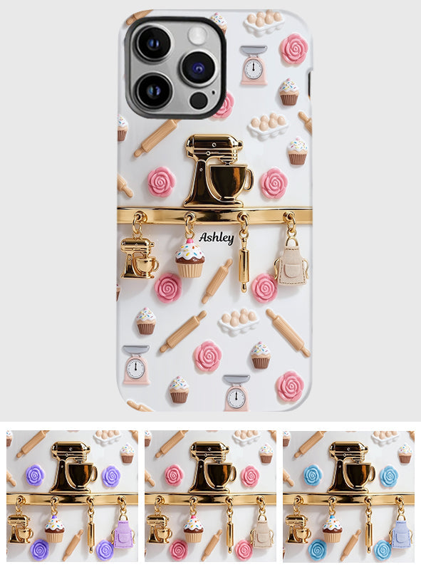 Coque de téléphone personnalisée avec motif pâtisserie - Charms de pâtisserie